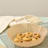 25/50pcs Air Fryer Disposable Paper Liner Non-stick Round Baking Steamer Paper Mats Home Kitchen Airfryer Food Basket Liner Mat